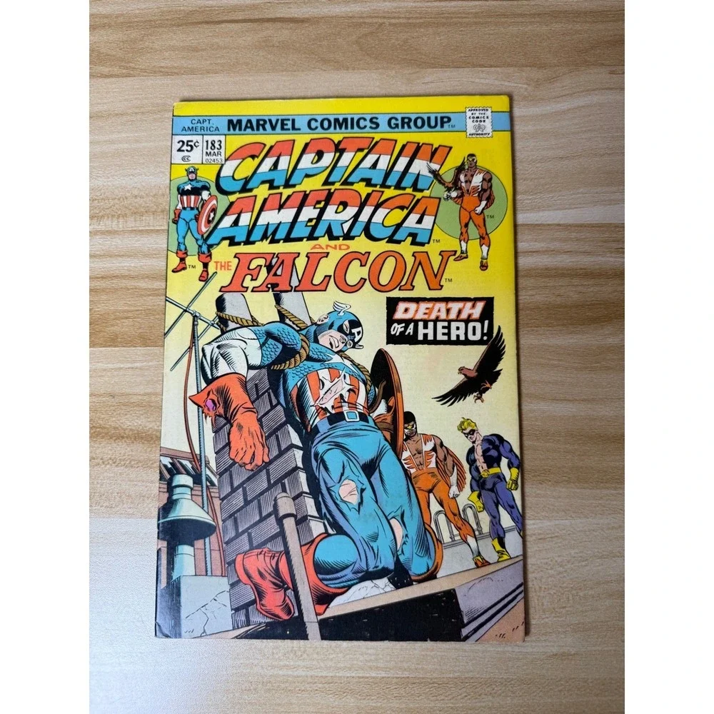Captain America and Falcon #183 Marvel Comic Book Death of a‎ Hero